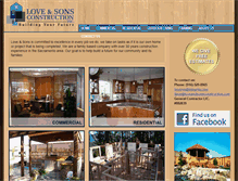 Tablet Screenshot of loveandsonsconstruction.com